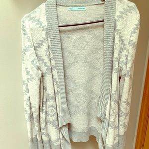 Large Aztec print cardigan